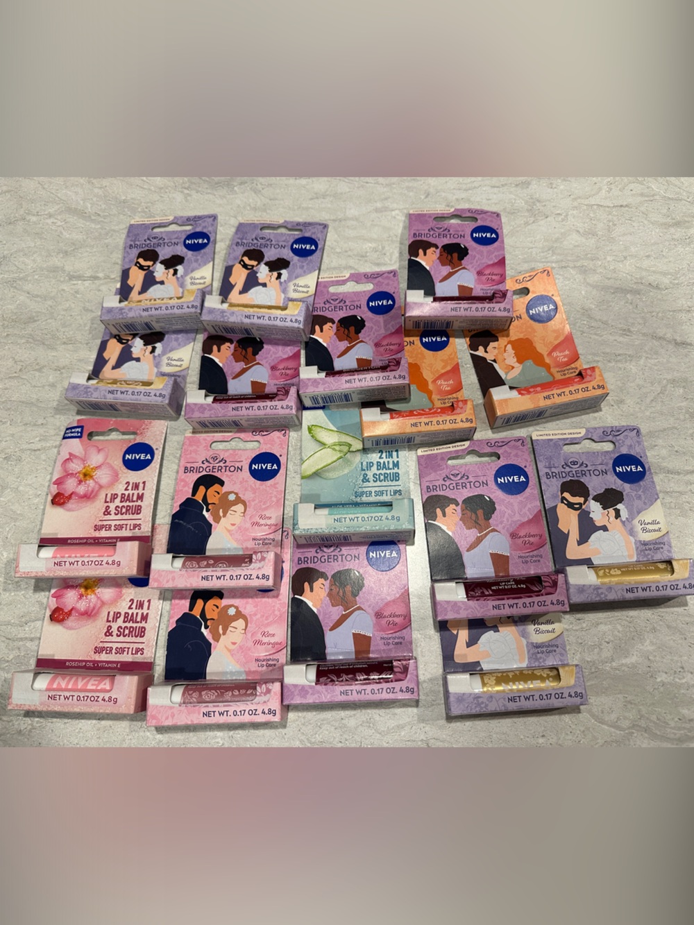 17 NIVEA x Bridgerton Lip Balm & Scrub Variety Pack